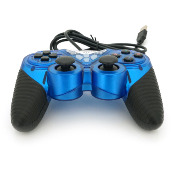 Фото - Геймпад Brazzers BR-8600 USB 2.0, Double Shock, Blue