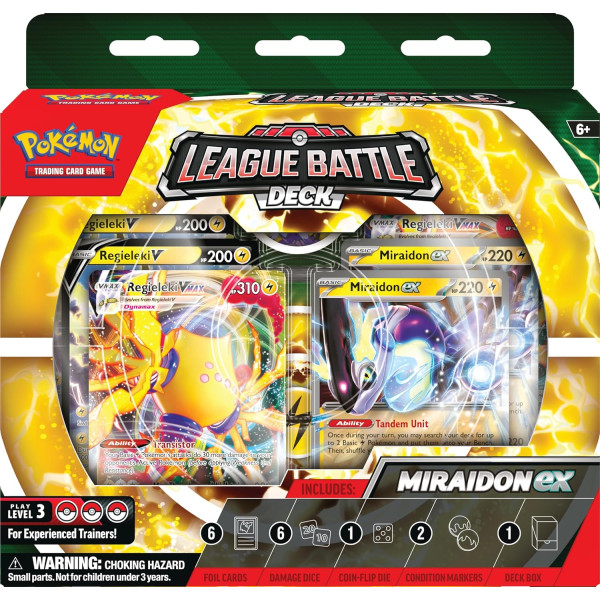 Фото - Настільна гра (5-7 років) Pokemon Miraidon ex League Battle Deck (820650852732)