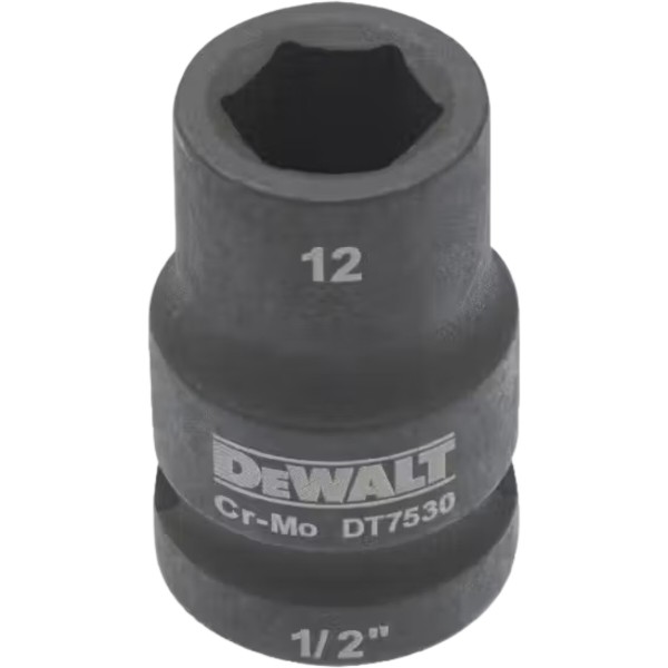 Фото - Торцевая головка DeWALT IMPACT 1/2" 12 мм (DT7530)