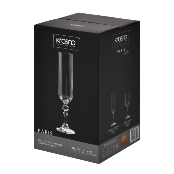 Фото - Набір келихів Krosno PARIS 220 мл 4 шт. (931623)