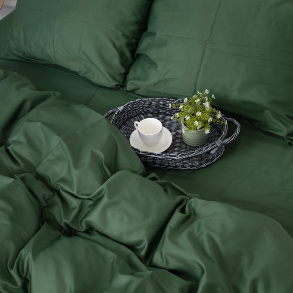 Фото - Комплект постільної білизни MirSon Сатин 0844 Green Olive (2200002025034)