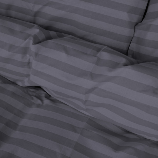 Фото - Комплект постільної білизни MirSon King Size 220x240 Ranforce Elite 17-0601 Stripe Gray Ранфорс (2200008049829)