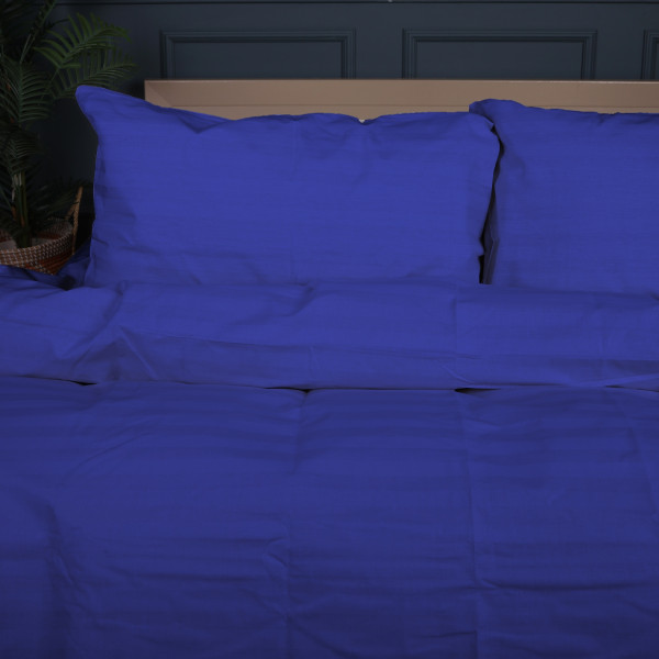 Фото - Комплект постільної білизни MirSon 160x220 17-0609 Stripe Blue Бязь (2200008055158)