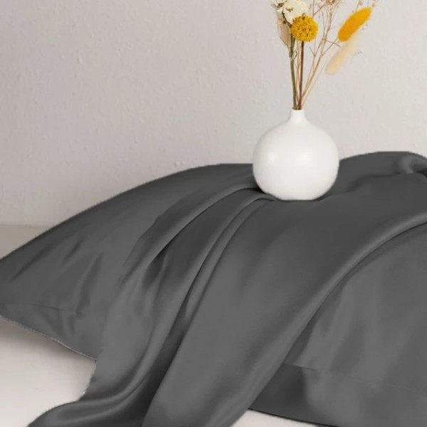Фото - Комплект постільної білизни MirSon Satin Light Pro 10-005 Dark Gray 2x143x210 см (2200010170887)
