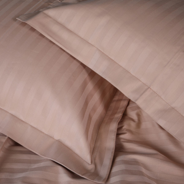 Фото - Комплект постільної білизни MirSon Satin Stripe 30-0004 Cream 143х210 см (2200005248591)