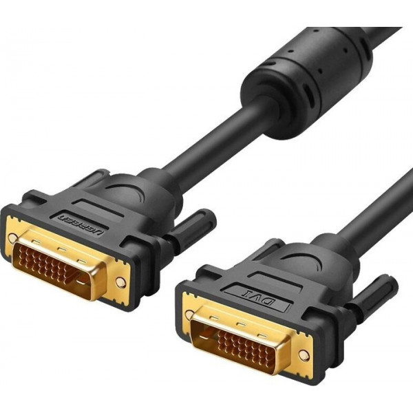 Фото - Кабель UGREEN DV101 DVI (24+1) Male to Male Cable Gold Plated 3m Black (11607)
