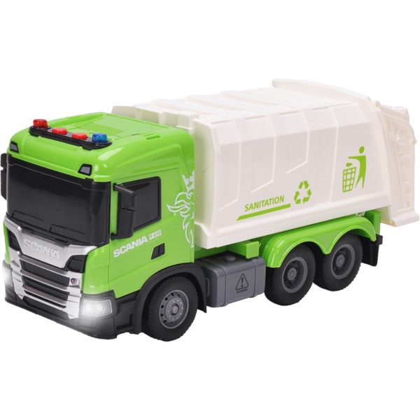 Фото - Наземна спецтехніка TechnoDrive Big Truck – Сміттєвоз SCANIA (світло, звук) (6410KS) Фото - Наземна спецтехніка TechnoDrive Big Truck – Сміттєвоз SCANIA (світло, звук) (6410KS)