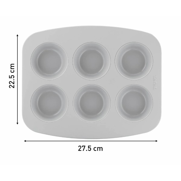Фото - Форма для приготовления Tefal J1755604 CERAMIK 27.5х22.5 см 6 шт.
