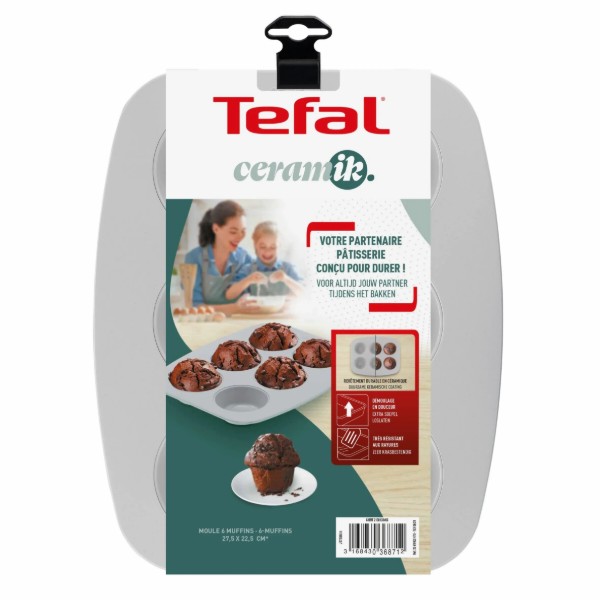 Фото - Форма для приготовления Tefal J1755604 CERAMIK 27.5х22.5 см 6 шт.