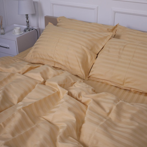 Фото - Комплект постільної білизни MirSon Сатин-страйп Carmela 143х210 см (2200000007261) Фото - Комплект постільної білизни MirSon Сатин-страйп Carmela 143х210 см (2200000007261)