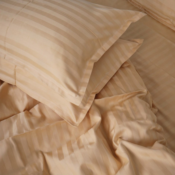 Фото - Комплект постільної білизни MirSon Сатин-страйп Carmela 143х210 см (2200000007261)