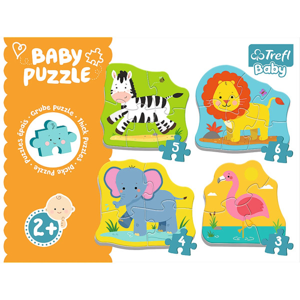 Фото - Пазлы (до 2 лет) Trefl Baby Classic Животные на сафари (60738)