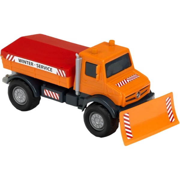 Фото - Наземная спецтехника Klein Снегоочистительный автомобиль Unimog в коробке (3801)