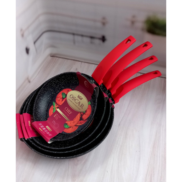 Фото - Сковорода універсальна OSCAR Chef 28 см (OSR-1101-28)