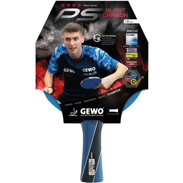 Фото - Ракетка для настольного тенниса Gewo PS Blast Carbon FL (1074000001)