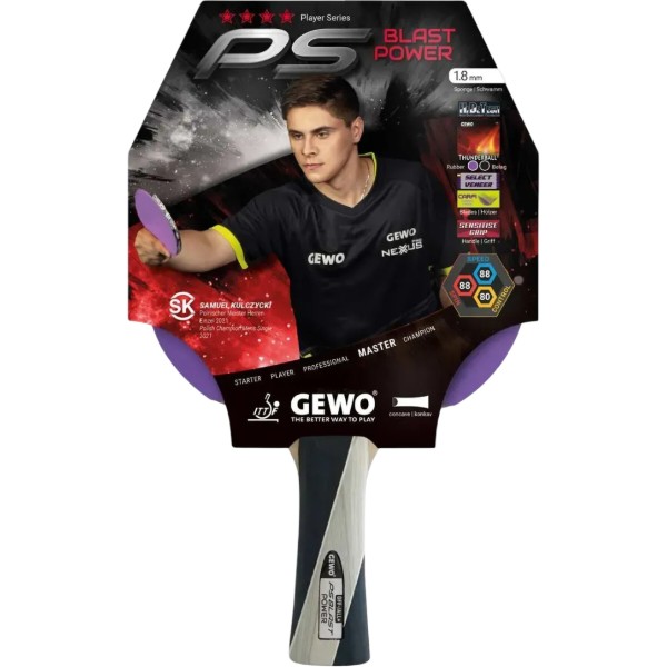 Фото - Ракетка для настільного тенісу Gewo PS Blast Power FL (1074100001)