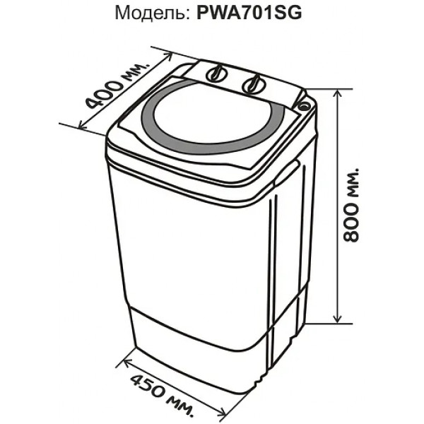 Фото - Пральна машина Prime Technics PWA701SG