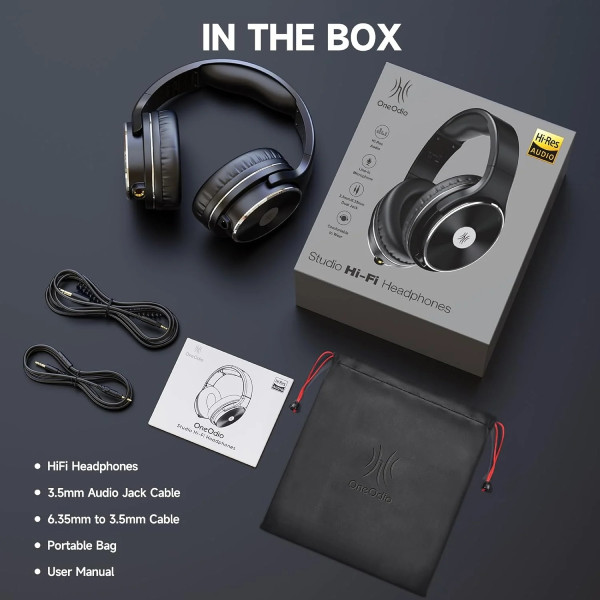 Фото - Навушники накладні дротові OneOdio Studio Hifi Black