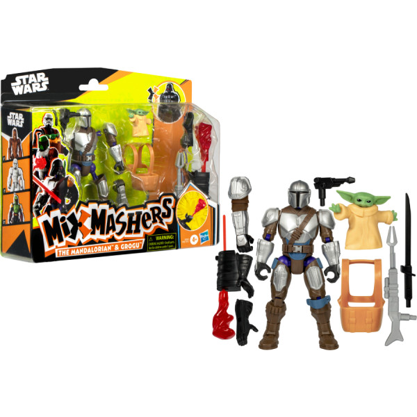 Фото - Колекційна фігурка Hasbro Зоряні війни серії MixMashers SW MIXMASHERS MANDO AND GROGU DLX FIGURE (F9481_G0300)