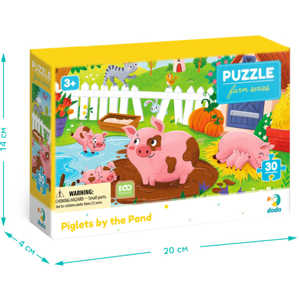 Фото - Пазли (3-4 роки) Dodo Поросята біля ставка 30 ел. (300682)