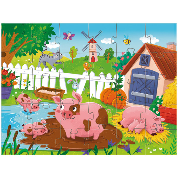 Фото - Пазли (3-4 роки) Dodo Поросята біля ставка 30 ел. (300682)