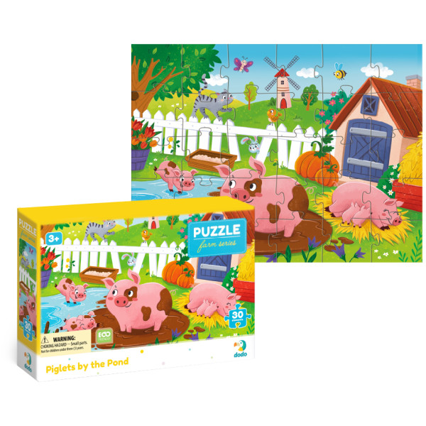 Фото - Пазли (3-4 роки) Dodo Поросята біля ставка 30 ел. (300682)