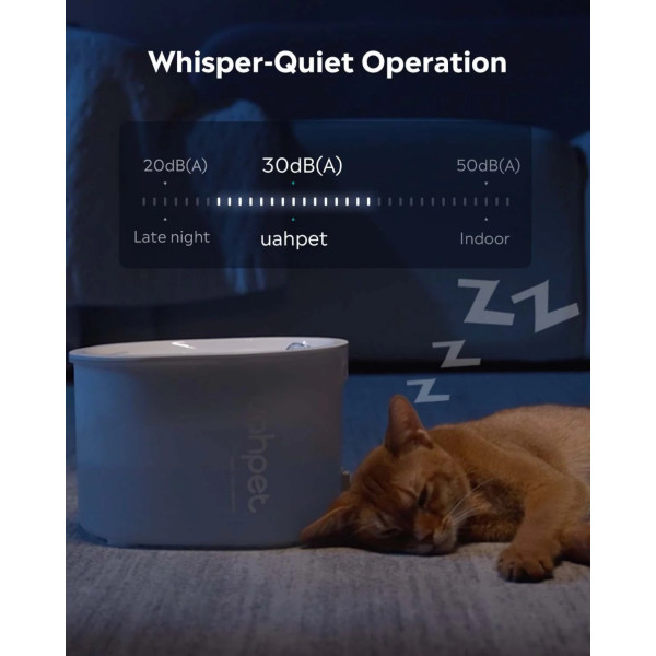 Фото - Смарт-поїлка для тварин Uahpet Glow Wireless Pet Fountain (UYSJ05QD)