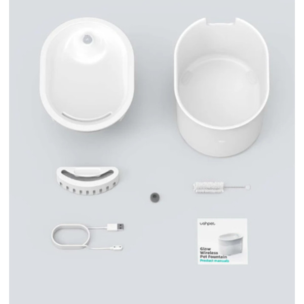 Фото - Смарт-поїлка для тварин Uahpet Glow Wireless Pet Fountain (UYSJ05QD)