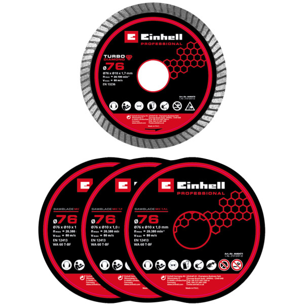 Фото - Пила дискова Einhell Professional TP-CO 18/76-C Li BL - Solo (4432000)