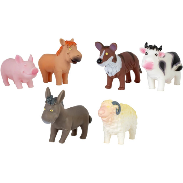 Фото - Іграшка для ванної Baby Team Тварини ферми 2 шт. (8756_набір з барашком)