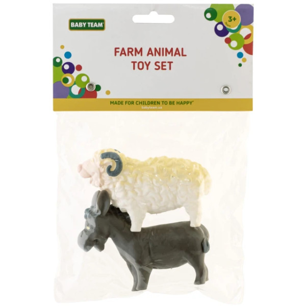 Фото - Іграшка для ванної Baby Team Тварини ферми 2 шт. (8756_набір з барашком)