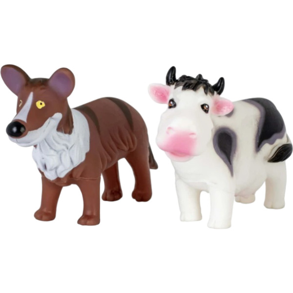 Фото - Іграшка для ванної Baby Team Тварини ферми 2 шт. (8756_набір з коровою)