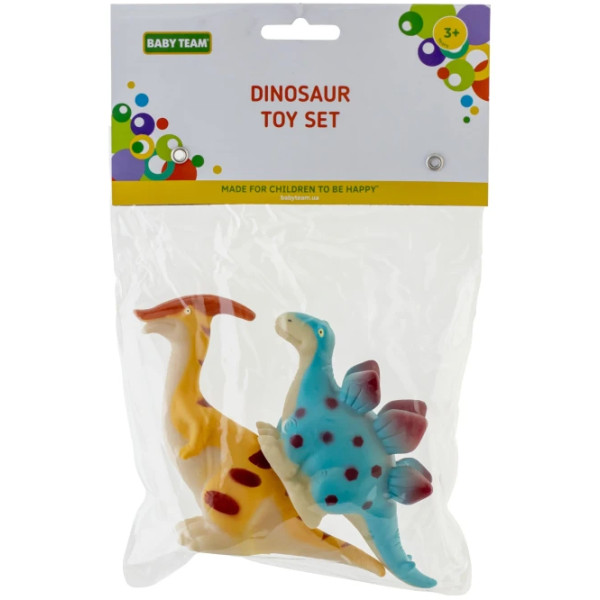 Фото - Іграшка для ванної Baby Team Динозаври 2 шт. (8757_жовтий та блакит. динозав)
