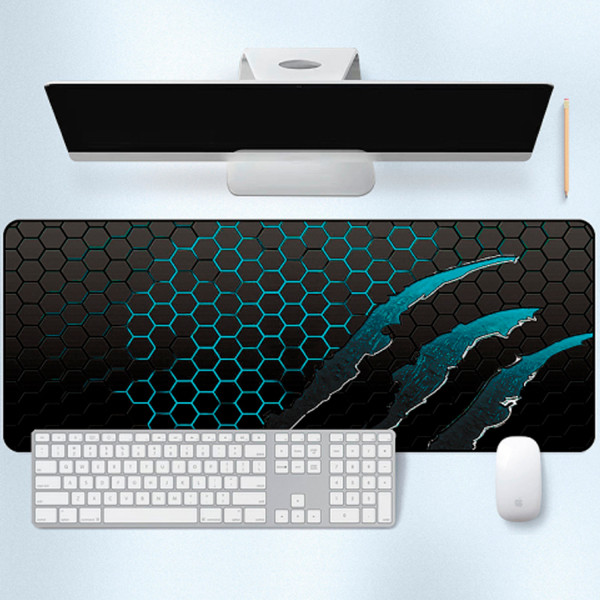 Фото - Килимок для миші  ігровий Voltronic Honeycomb Black/Blue (S3382)