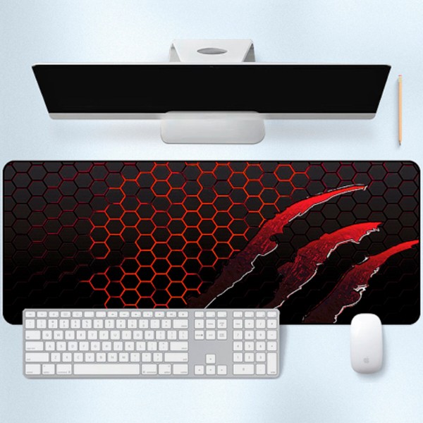 Фото - Килимок для миші  ігровий Voltronic Honeycomb Black/Red (S5382)