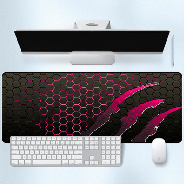 Фото - Килимок для миші  ігровий Voltronic Honeycomb Black/Pink (S2382)