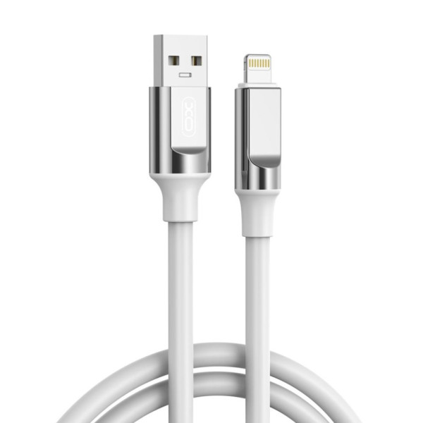 Фото - Кабель синхронізації даних XO Liquid Silicone Rubber USB-A to Lightning 6A 1m (NB251_L_White)