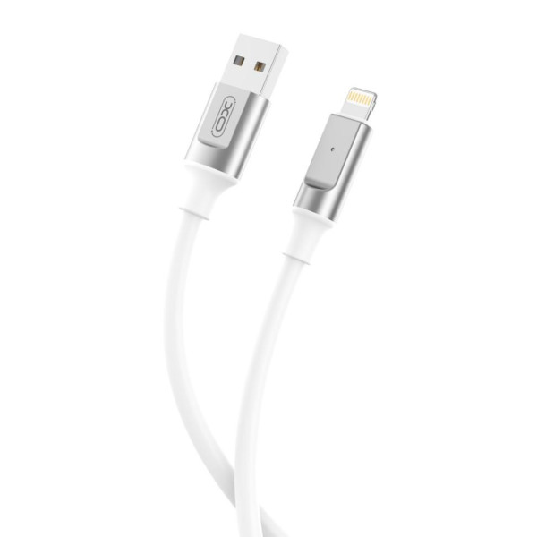 Фото - Кабель синхронізації даних XO Liquid Silicone Rubber USB-A to Lightning 6A 1m (NB251_L_White)
