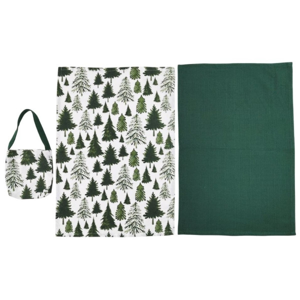 Фото - Набір рушників SOHO 40х60 см Christmas trees сумка 2 шт.