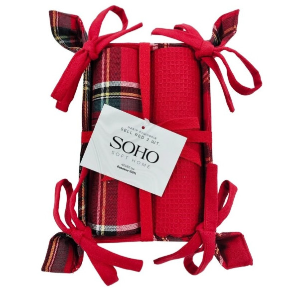 Фото - Набор полотенец SOHO 40х60 смSell Red хлеб. 2 шт. (BS 45541)