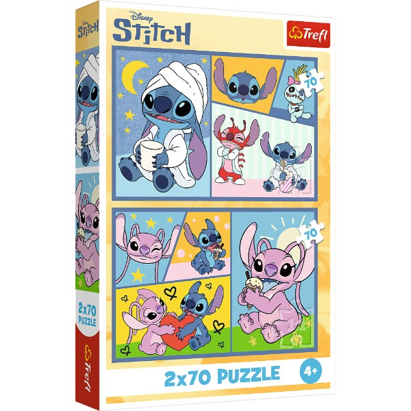 Фото - Пазлы (3-4 года) Trefl 2x70 Lilo&Stitch Со Стичем не скучно (44448)