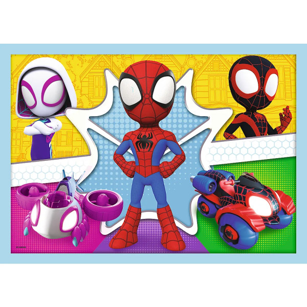 Фото - Пазли (3-4 роки) Trefl 4в1 Spiderman Команда Спайда (46114)