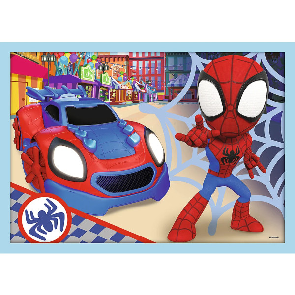 Фото - Пазли (3-4 роки) Trefl 4в1 Spiderman Команда Спайда (46114)