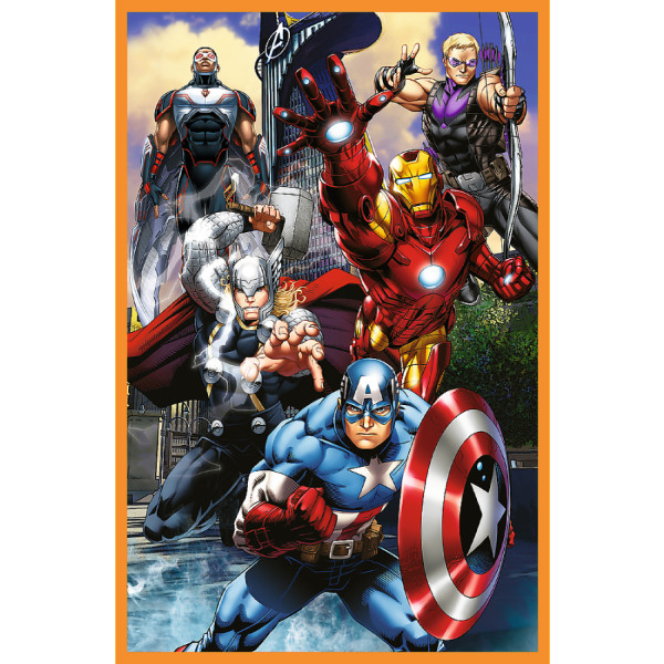Фото - Пазли (5-7 років) Trefl 3x80 The Avengers Дні наповнені діями (48835)