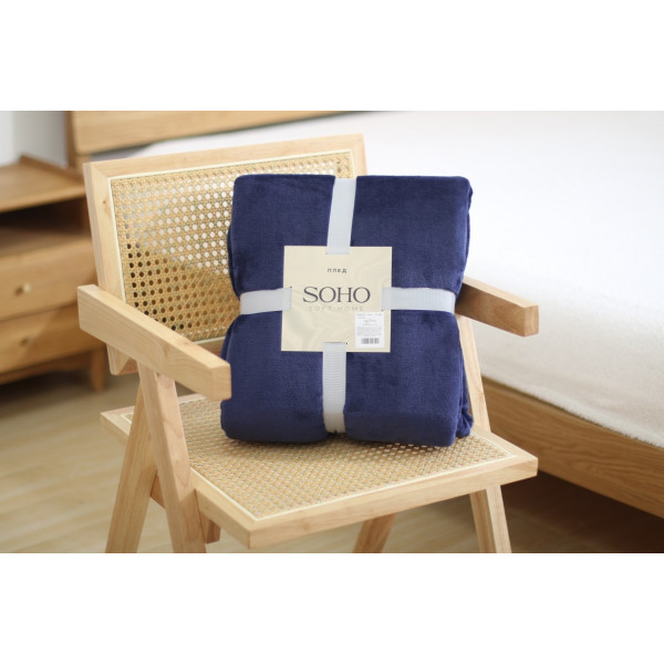 Фото - Плед евро SOHO 200х220 см Pappy Dark Blue