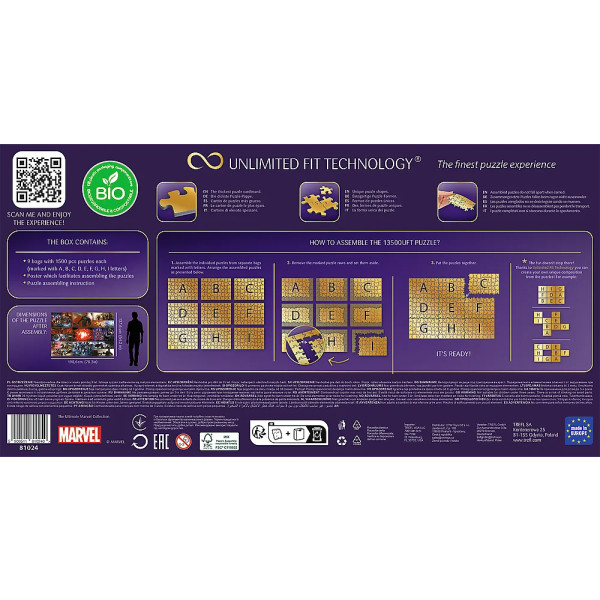 Фото - Пазли (8 +) Trefl 13500 UFT Marvel Heroes Остаточна колекція (10240)