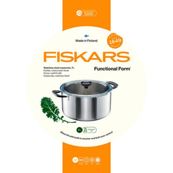 Фото - Каструля Fiskars 7 л (1072318)