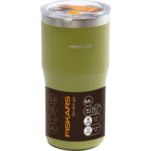 Фото - Термокружка Fiskars On-the-go 0.5 крапива (1078763)