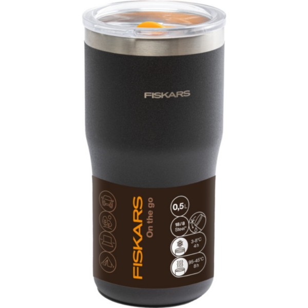 Фото - Термокружка Fiskars On-the-go 0.5 черный (1078762)