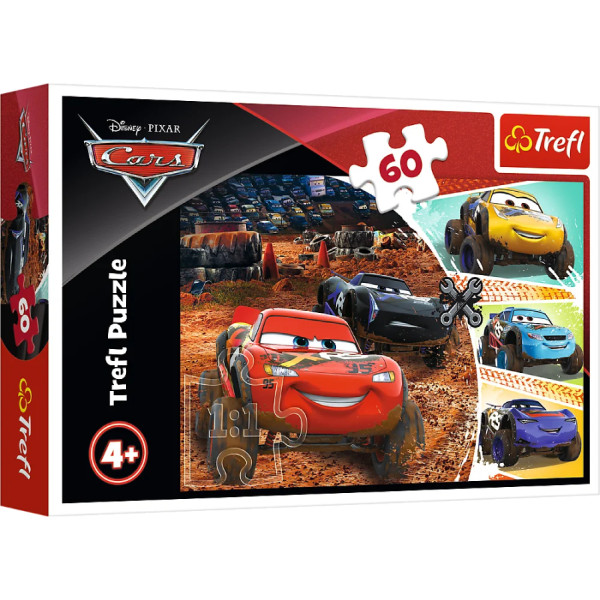 Фото - Пазлы (3-4 года) Trefl Cars Молния МакКуин с друзьями 60 эл. (73277) Фото - Пазлы (3-4 года) Trefl Cars Молния МакКуин с друзьями 60 эл. (73277)